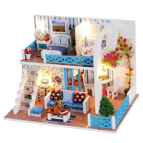 Small Sea View Wooden Doll House