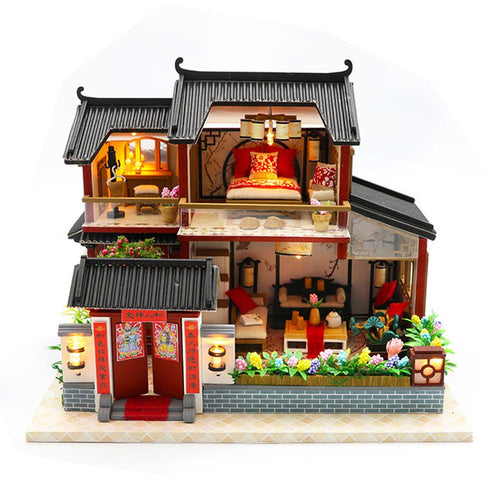 Chinese Style Wooden Doll House